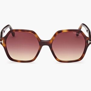 Tom Ford Romy 56mm Geometric Sunglasses New with Box‎